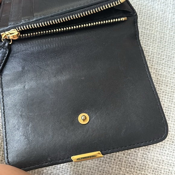 YSL Yves Saint Laurent black leather wallet - Picture 9 of 13